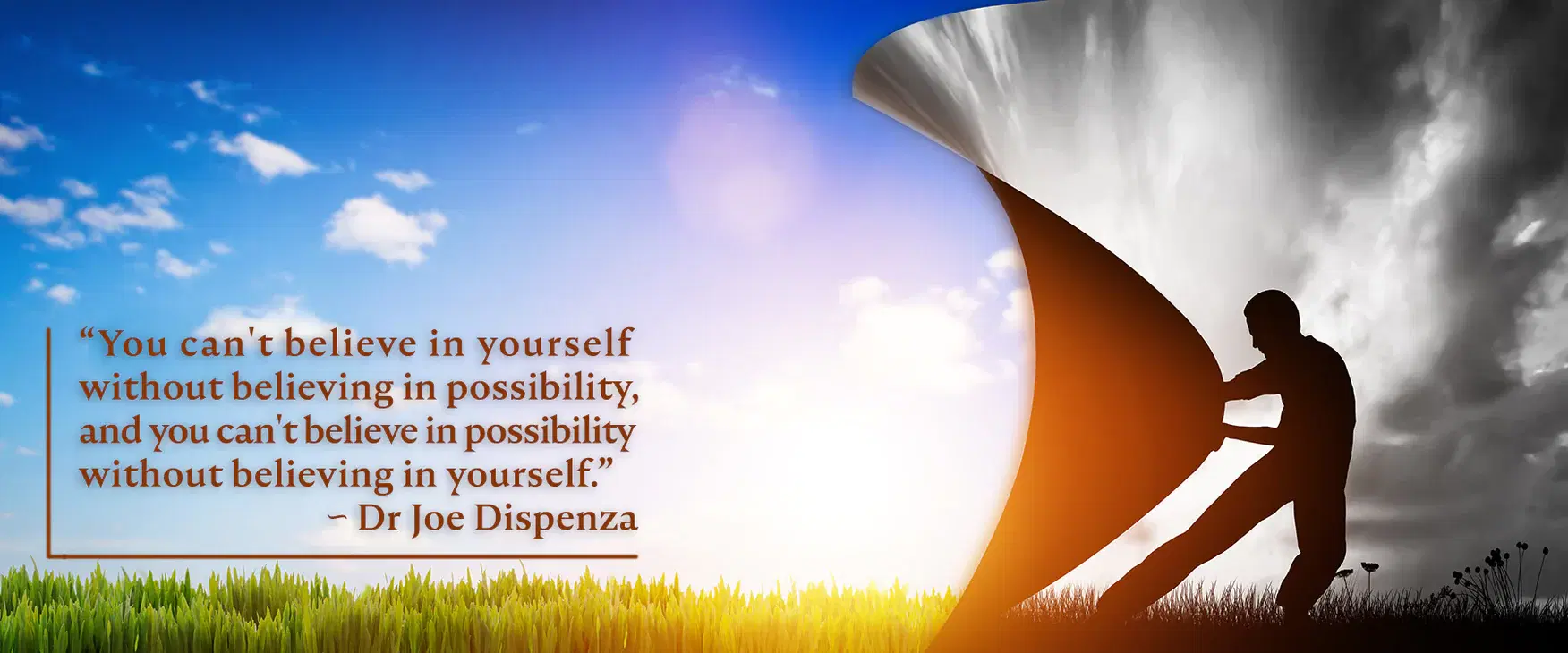 你必須先相信，才能成就它